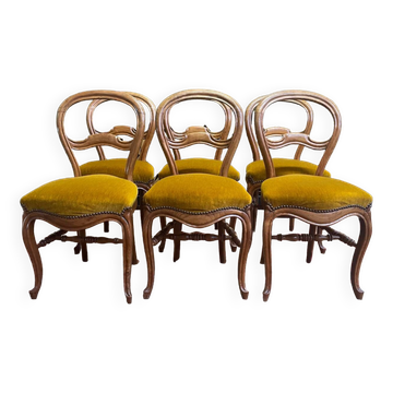 Suite de 6 chaises époque Louis Philippe