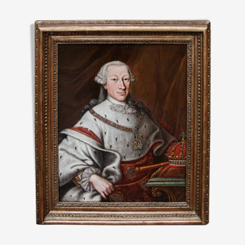 Ecole Européenne (XVIII) - Portrait du roi Vittorio Amedeo III de Savoie