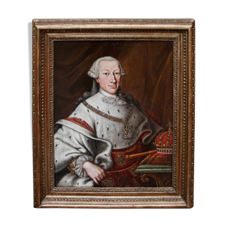 Ecole Européenne (XVIII) - Portrait du roi Vittorio Amedeo III de Savoie