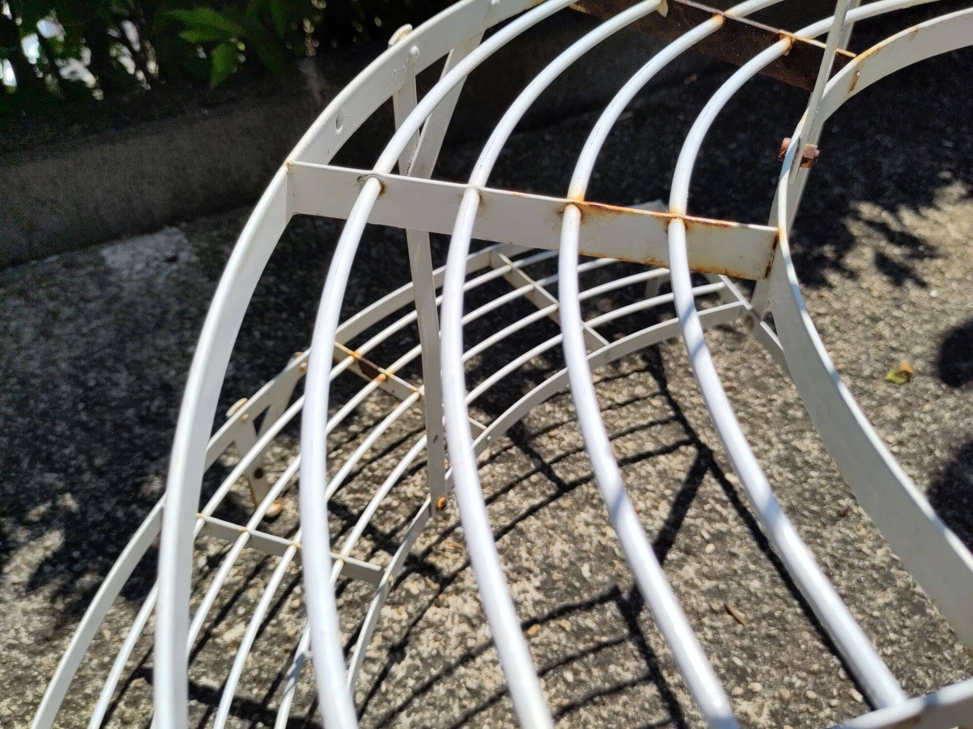 Old metal plant holder