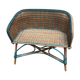 Vintage rattan doll bench