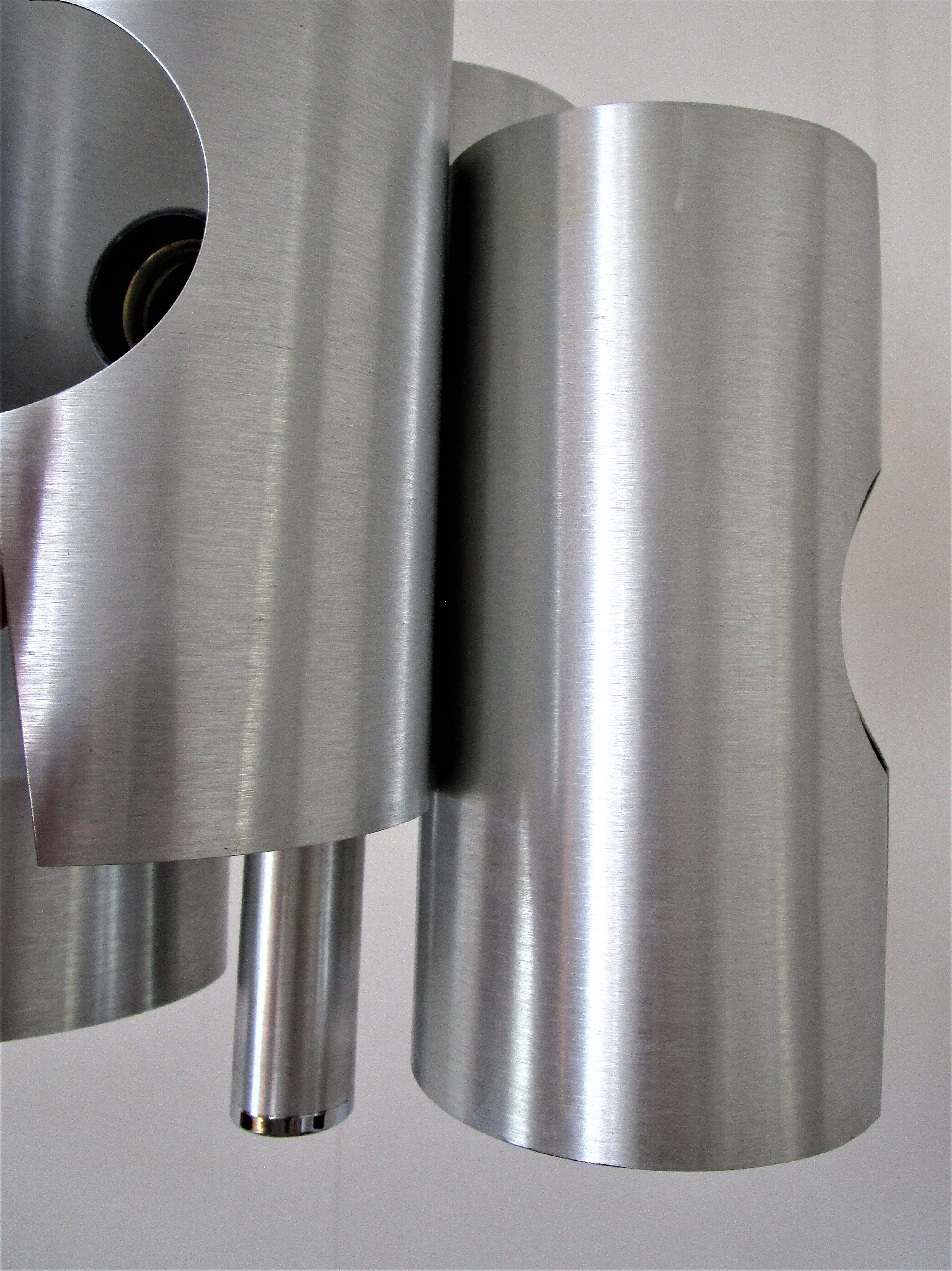 Lustre space age brushed aluminum 70s