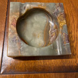 Marble glass ashtray