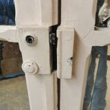 Pair of old haussmannian doors with bevelled mirrors