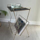 Vintage side table / gold end table / accent table
