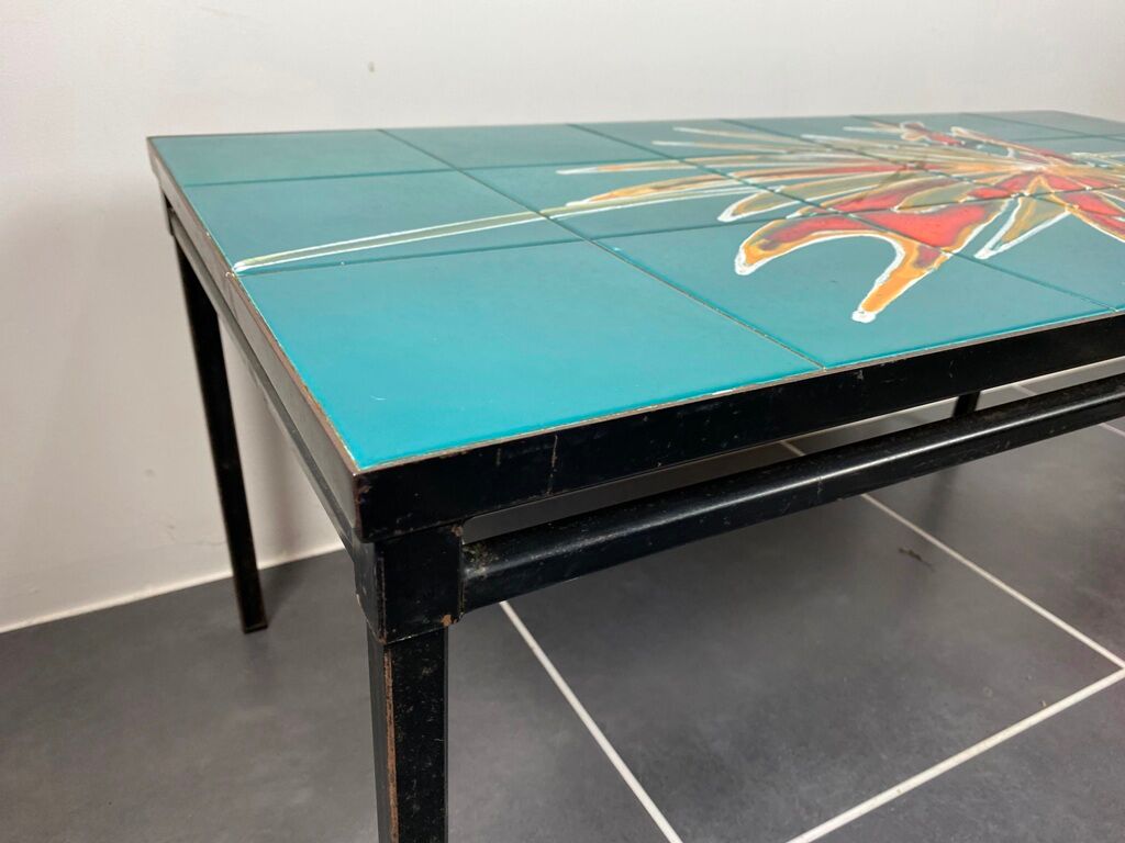Vintage ceramic coffee table 1960
