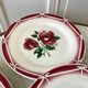 set of 6 dessert plates Digoin Sarreguemines model Cibon years 30-40