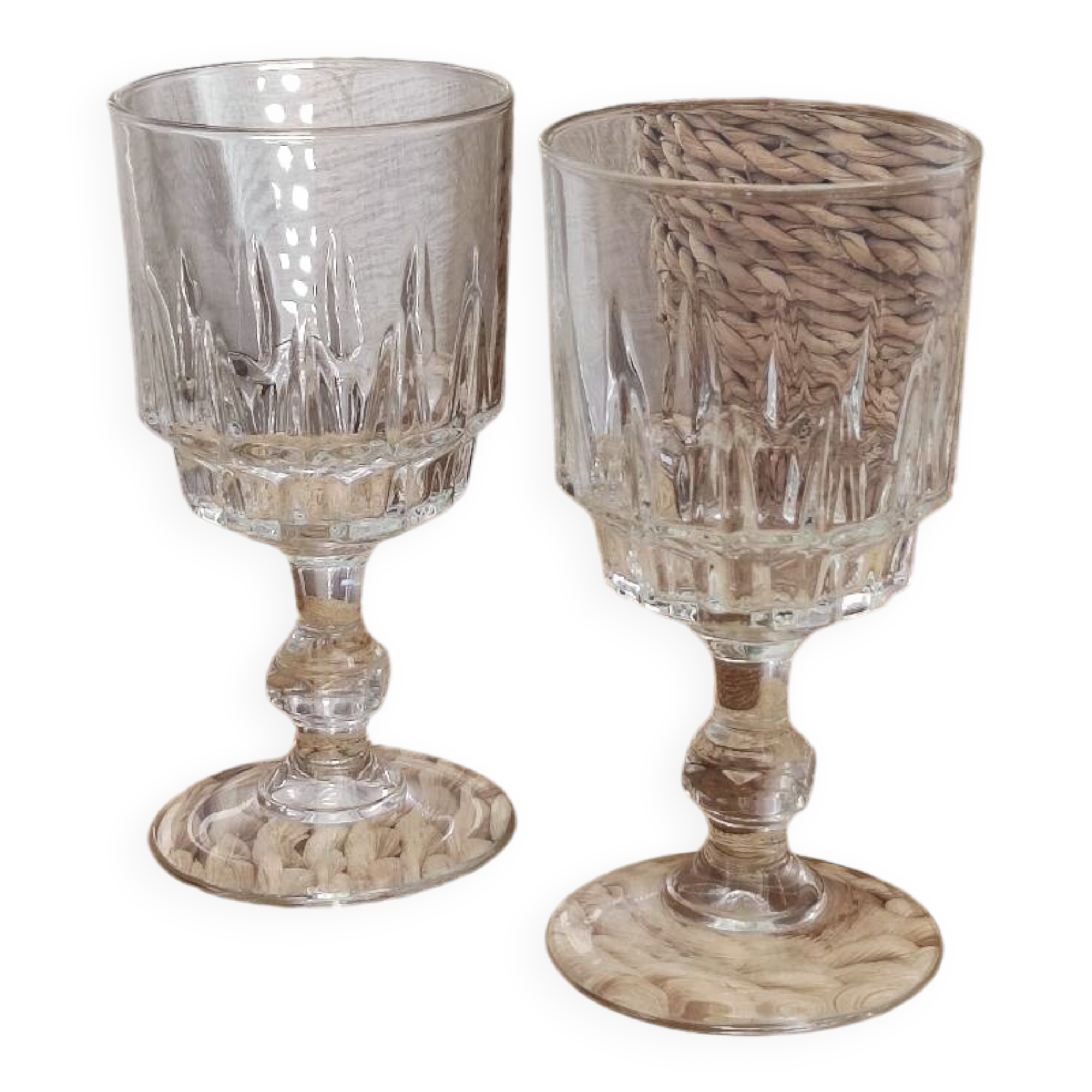 Crystal wine glasses