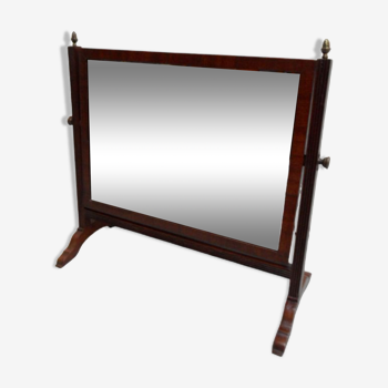 Antique mahogany table mirror