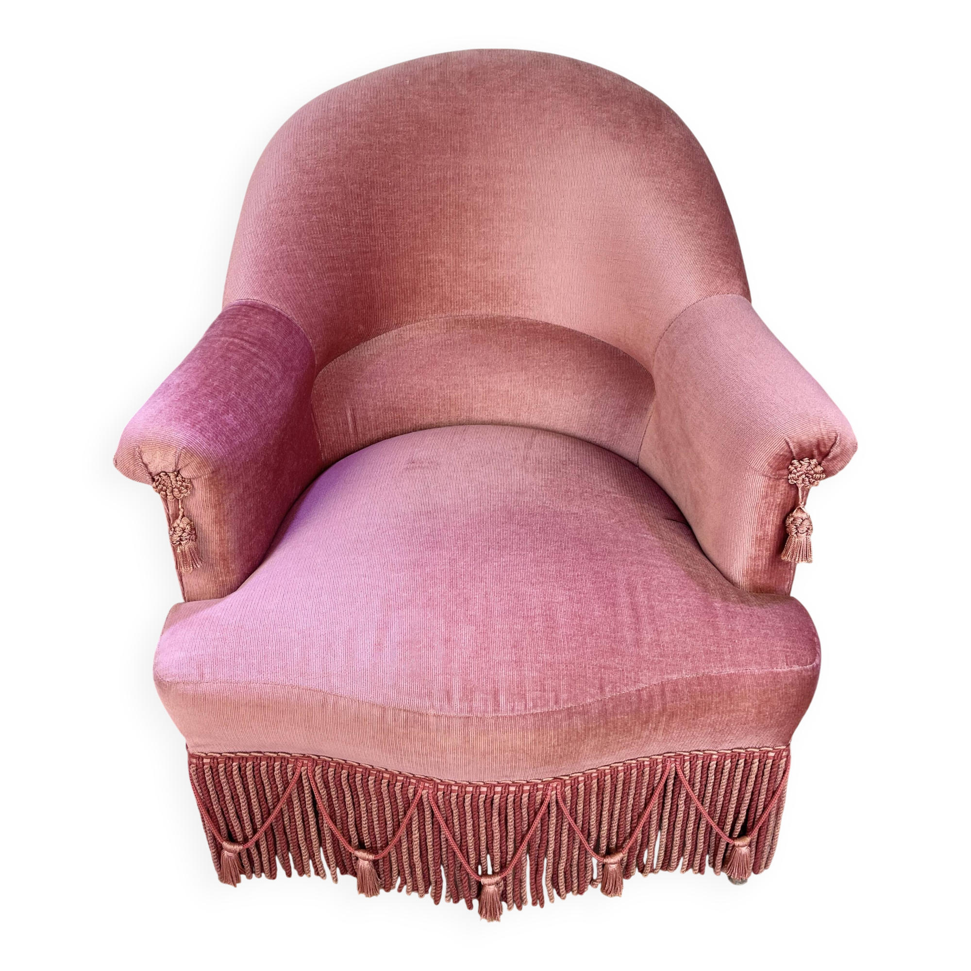 Vintage pink toad armchair