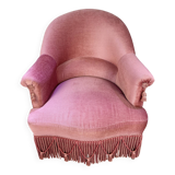 Vintage pink toad armchair