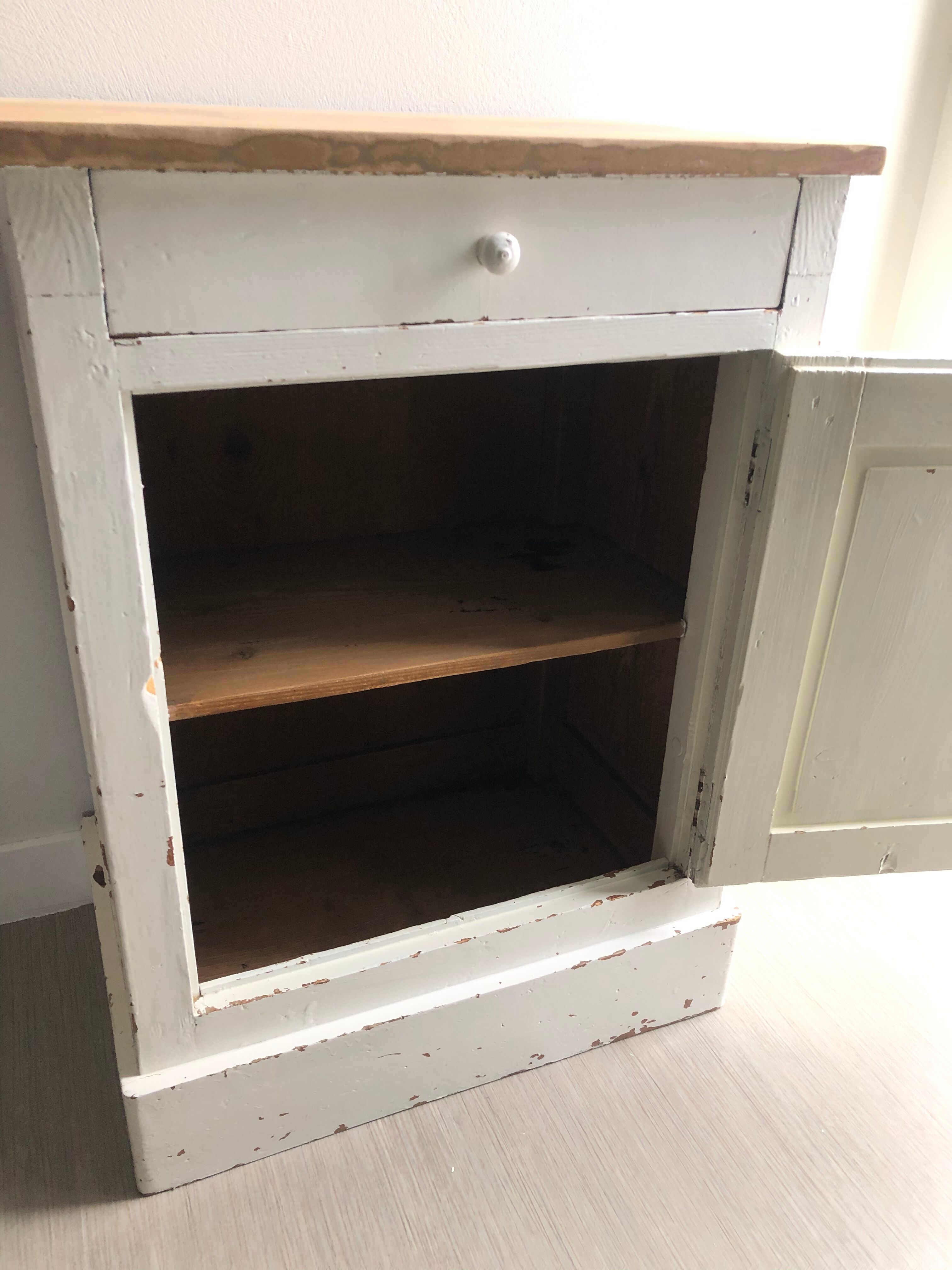 Old Patinated wood sideboard