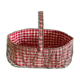 Panier en fer et vichy rouge