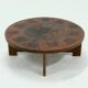 Round Coffee Table by Angel Pazmino for Muebles de Estilo 1960s