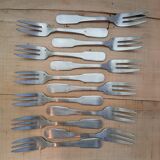 12 antique cake forks
