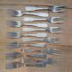 12 antique cake forks