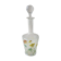Old enamelled decanter, flower decoration, Legras