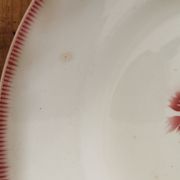 Plat vintage Digoin bouquet fleuri