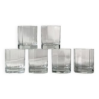 Set of 6 CODEC crystal whiskey glasses