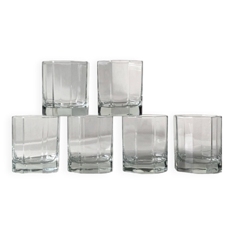 Lot de 6 verres à whisky en cristal CODEC