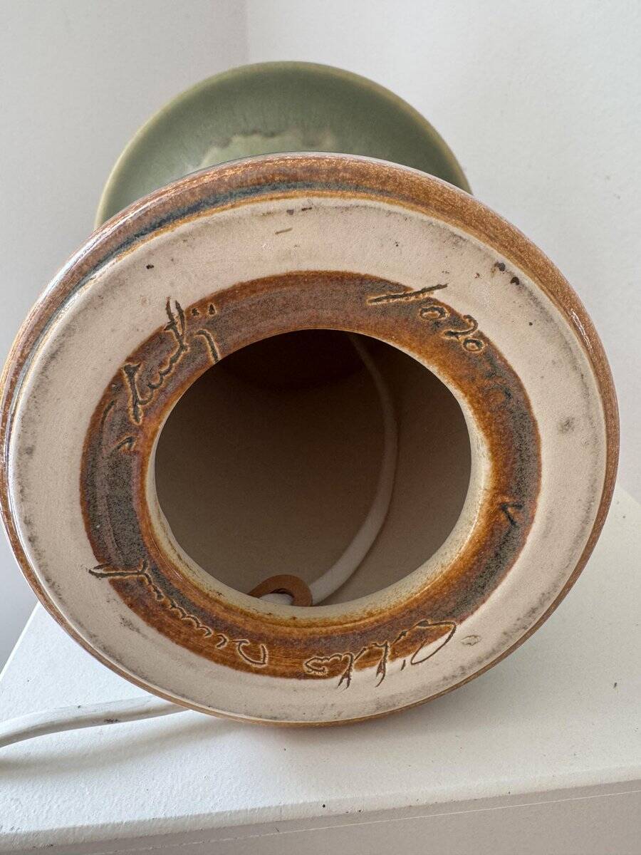 Vintage Danish table lamp by Einar Johansen for Søholm Stoneware, 1970s