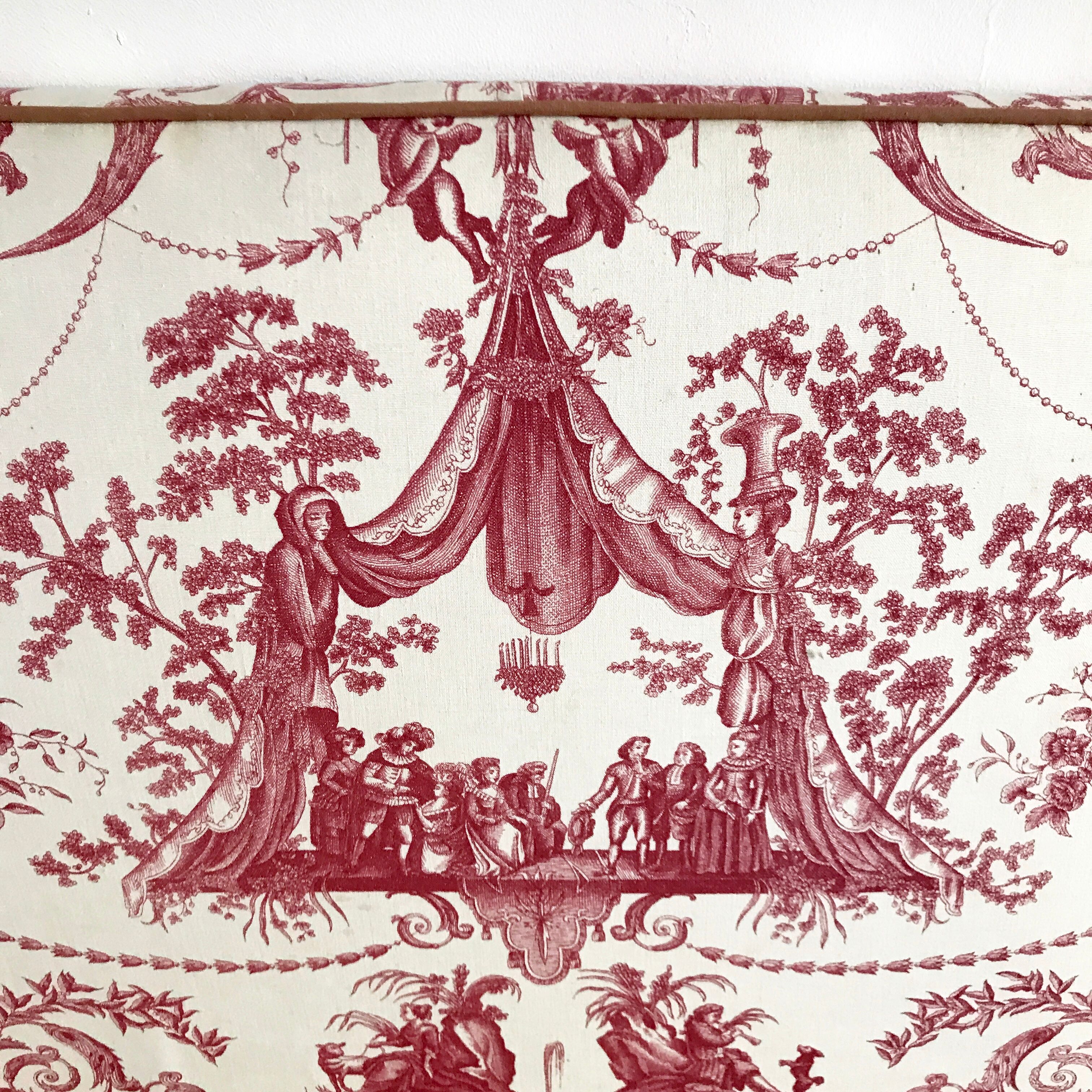 Fabric headhead Toile de Jouy