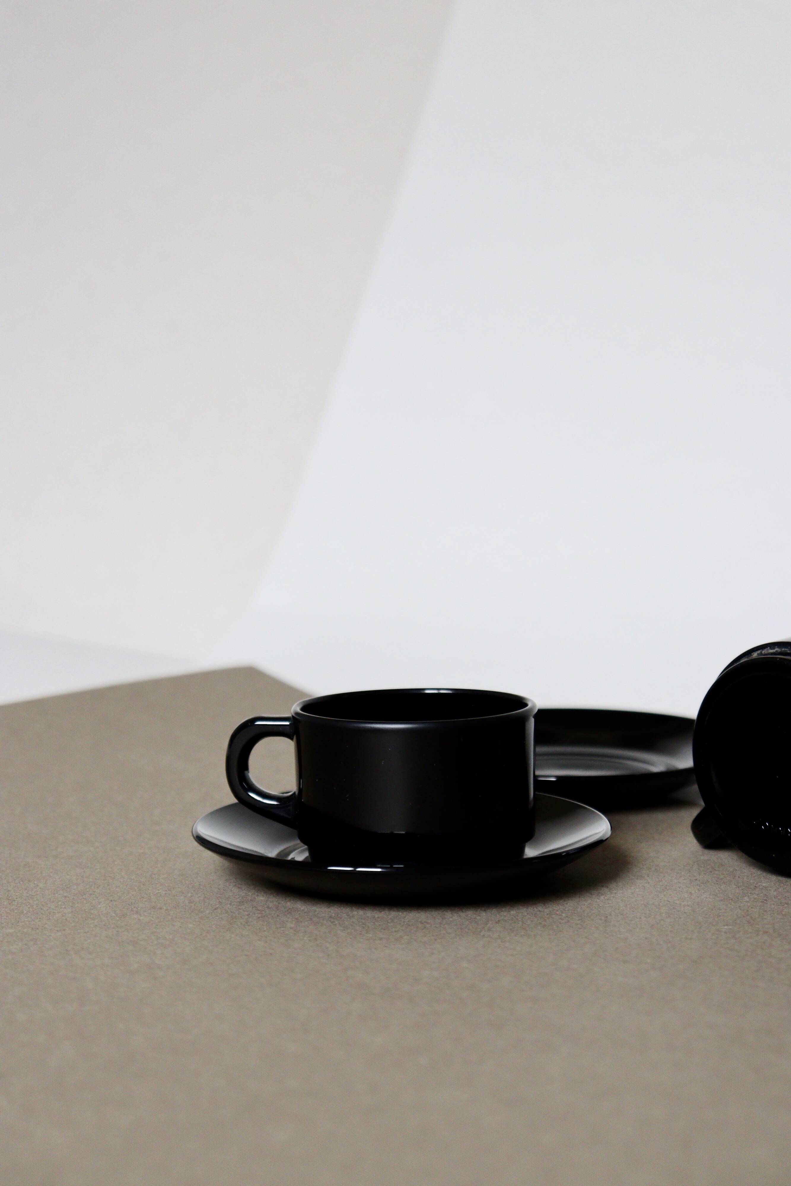 Batch of black cups