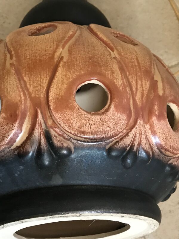 Lampe en céramique West Germany vintage