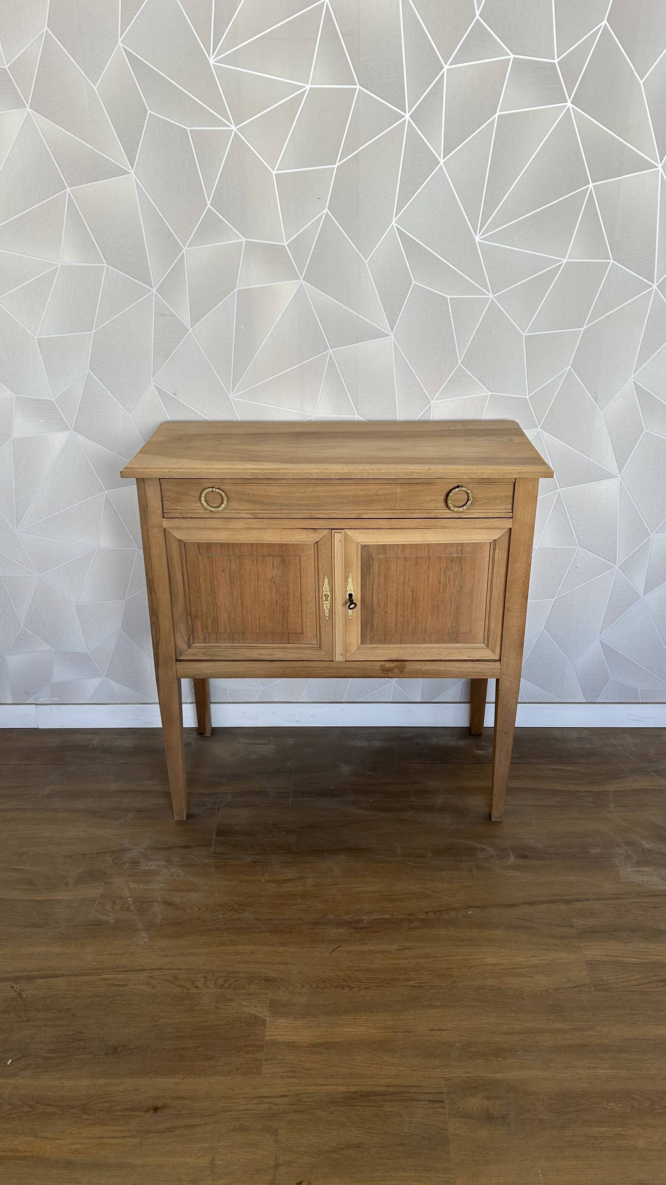 Vintage airbrushed console side table