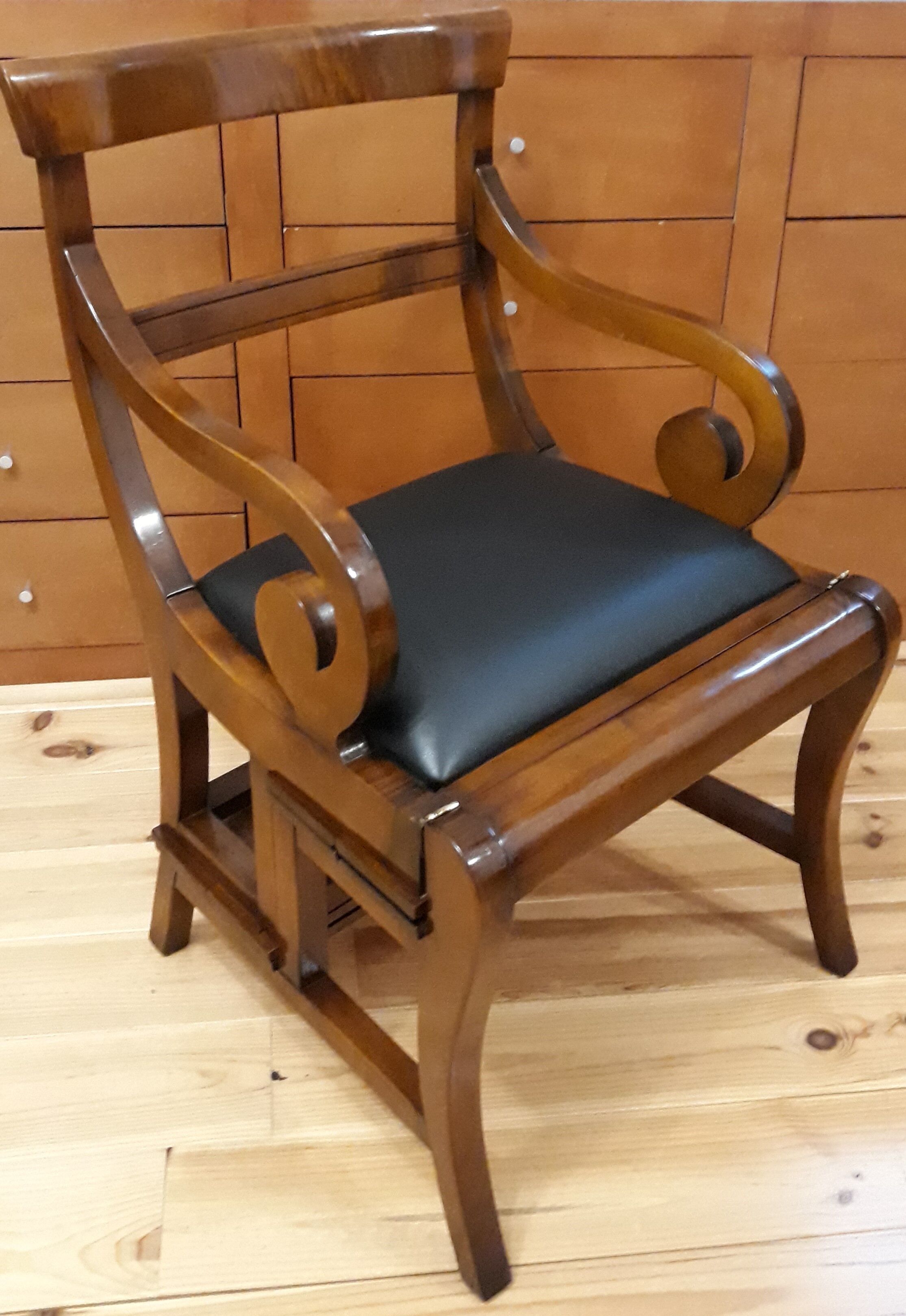 Notarial chair, luxurious library