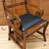 Notarial chair, luxurious library