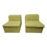 Pair of vintage low chairs 1970