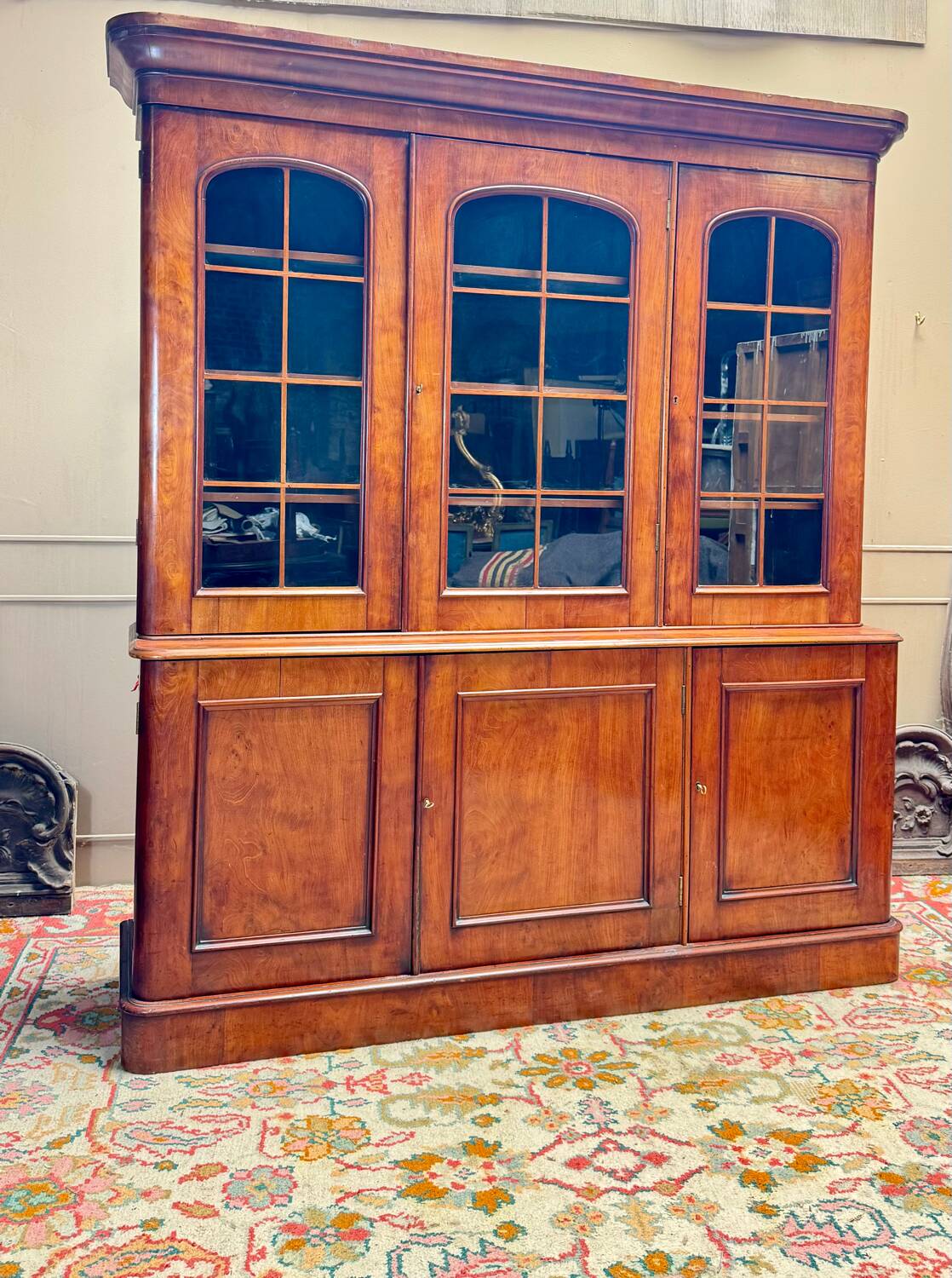 Bibliothèque en acajou du XIX eme siècle