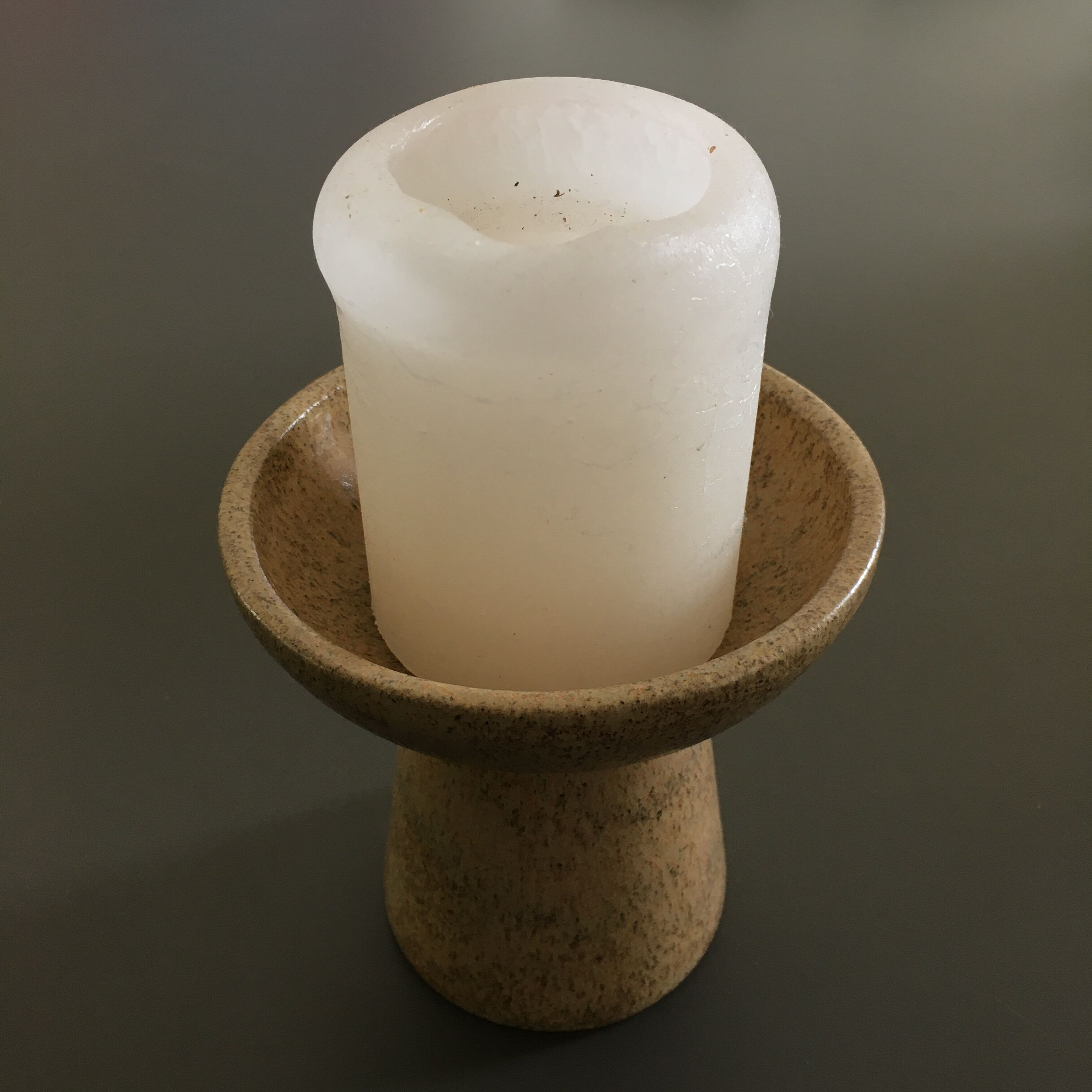 Scandinavian style sandstone bougeoir