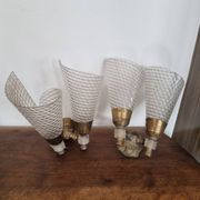 Paire D'applique vintage cornet rockabilly