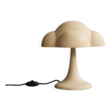 Sand-colored table lamp, ceramic, contemporary work.
