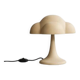Sand-colored table lamp, ceramic, contemporary work.