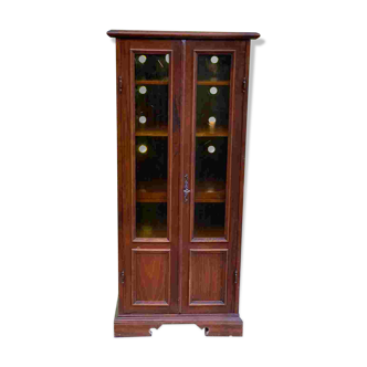Louis Philippe wooden display case with storage
