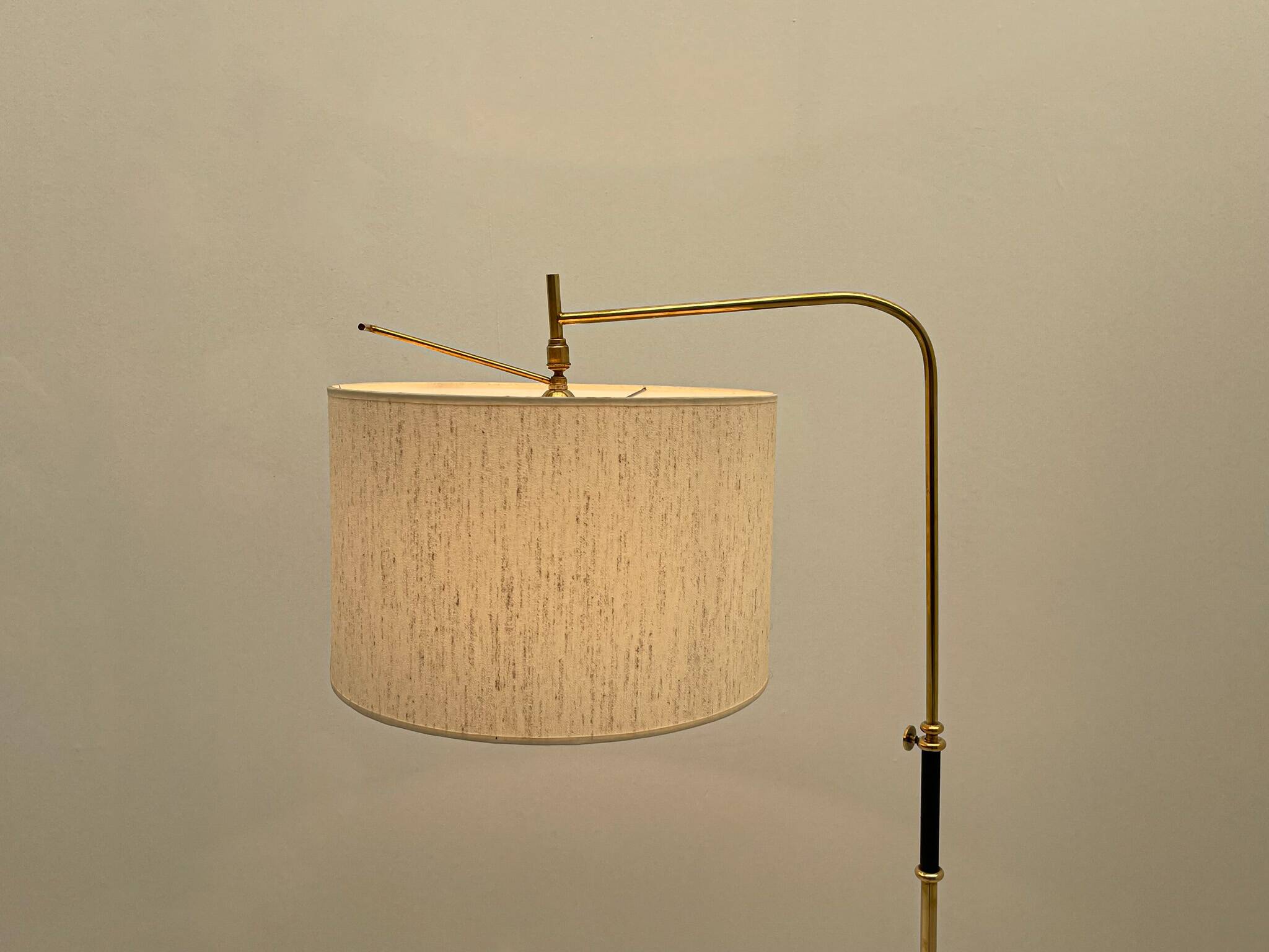 Adjustable brass floor lamp. France, 1970