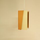 Rare metal pendant light for Lyfa, Denmark 1960's