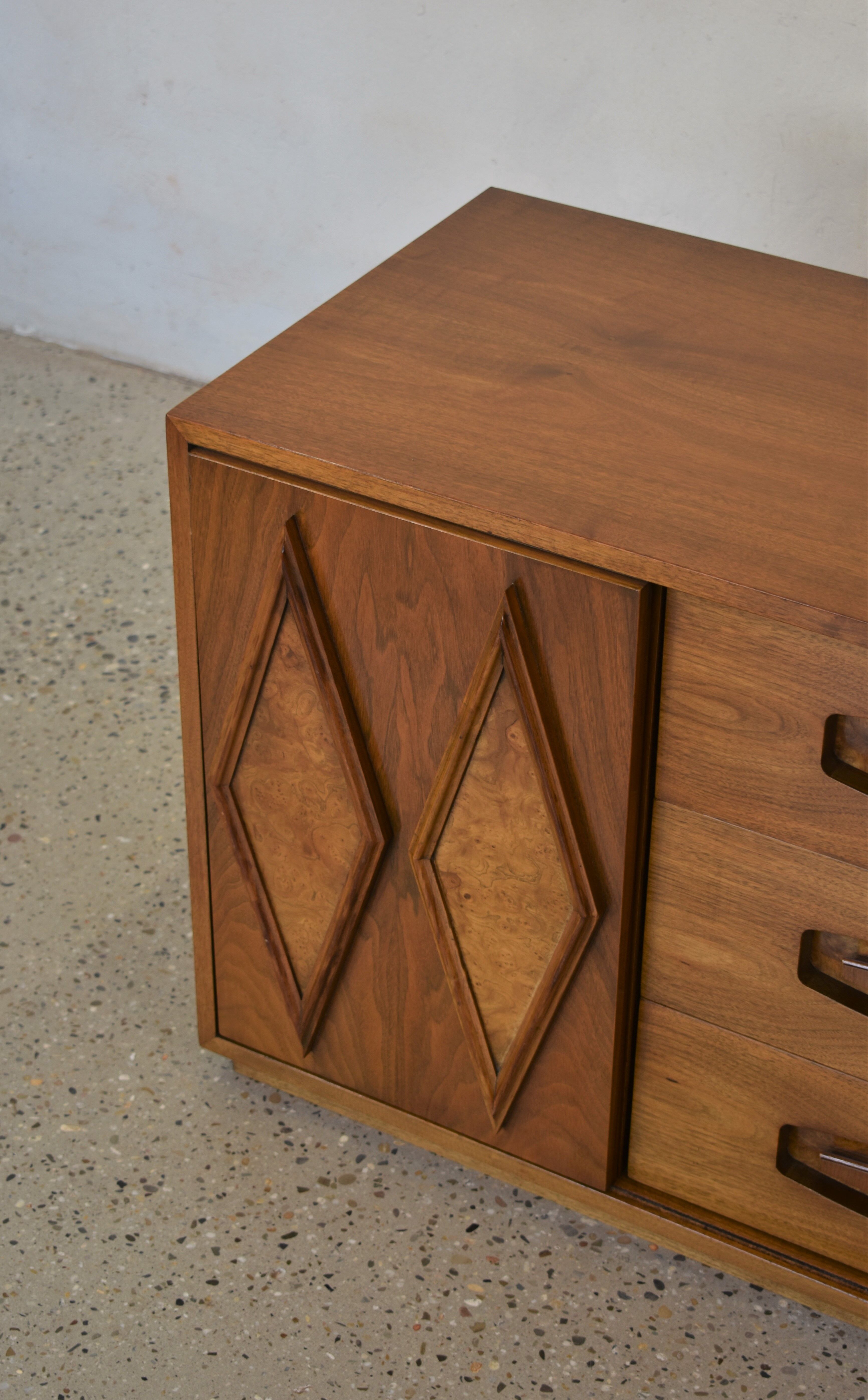 Art deco burl sideboard 1950