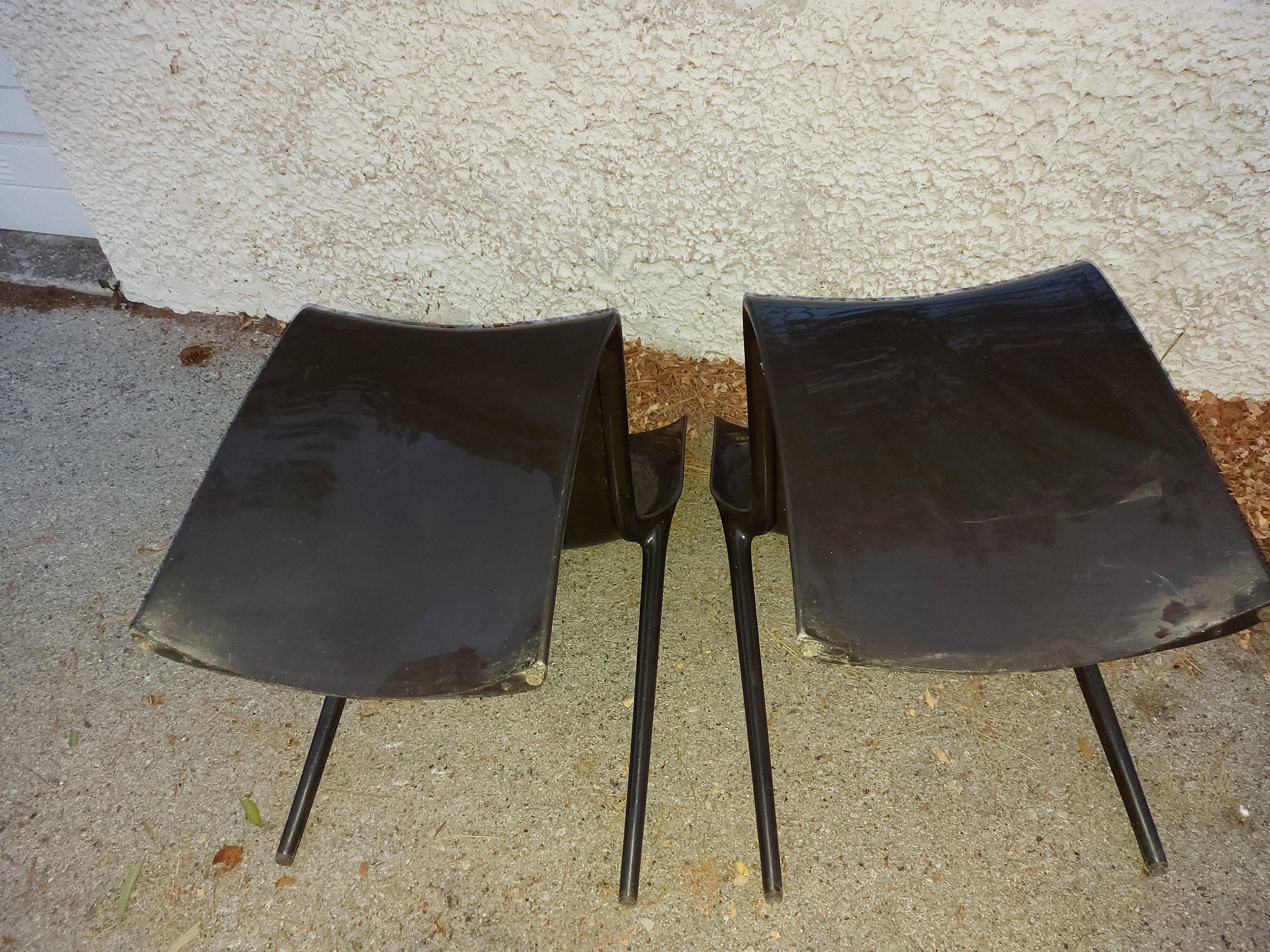 Two Italian design chairs Pedrali smart model