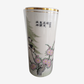 Vase rouleau chinois début du XXe siècle