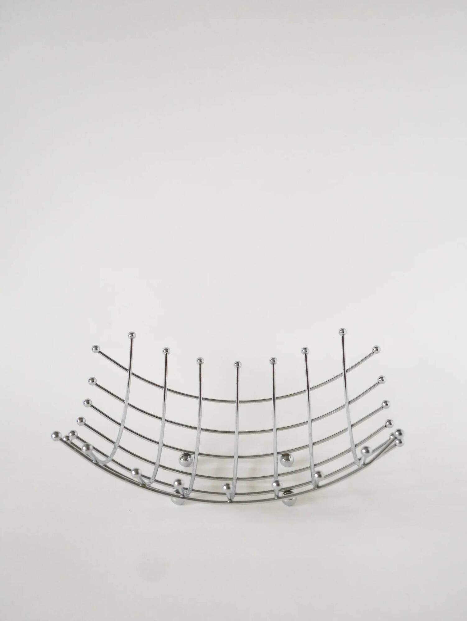 Stainless steel fruit bowl, design, 1980