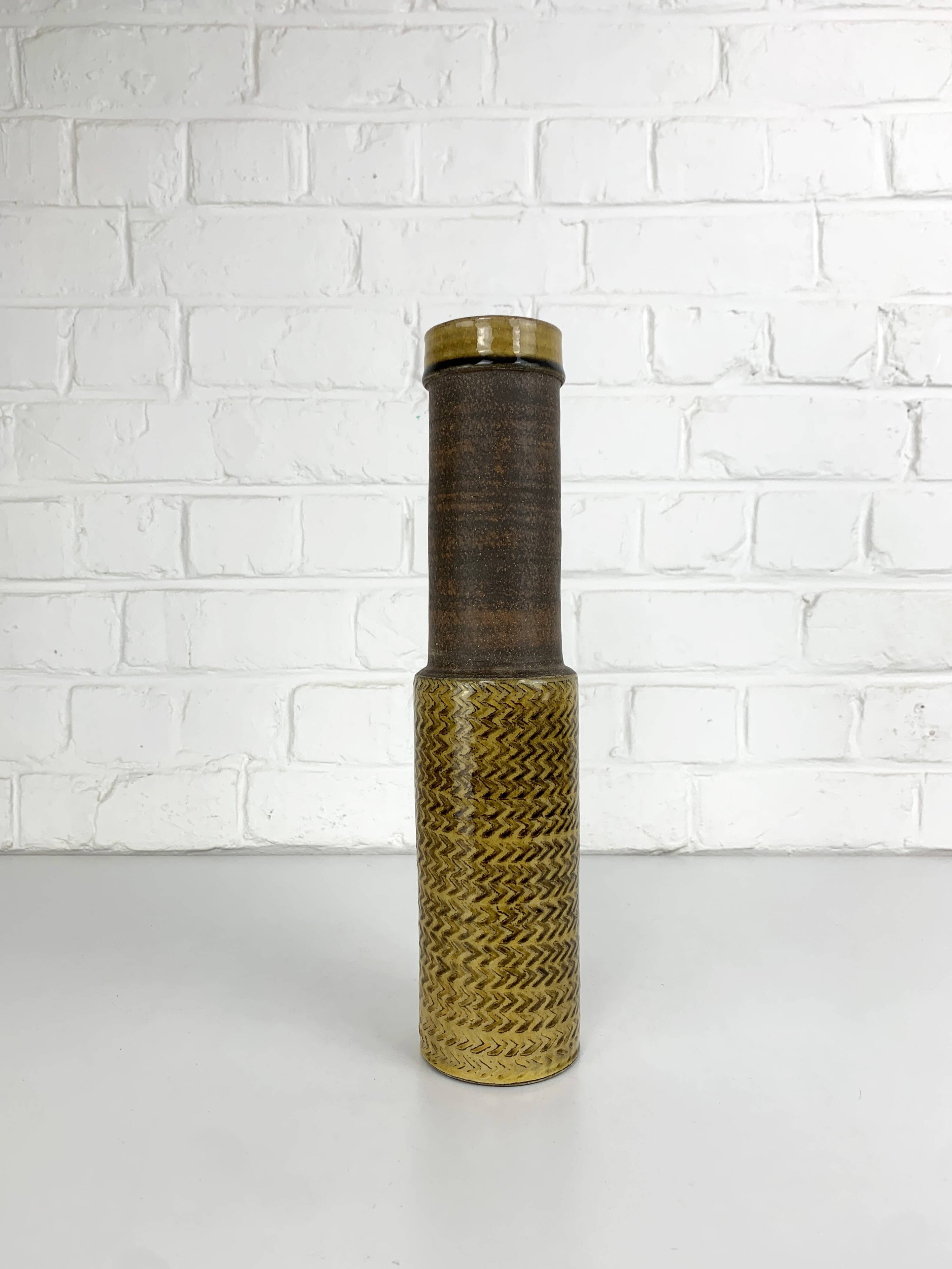 Vase sculptural en grès, Nils Kähler pour Kähler, Danemark, 1960