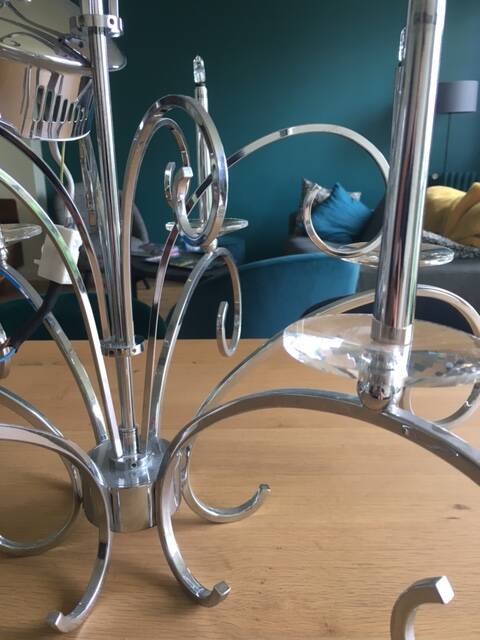 Metal chandelier