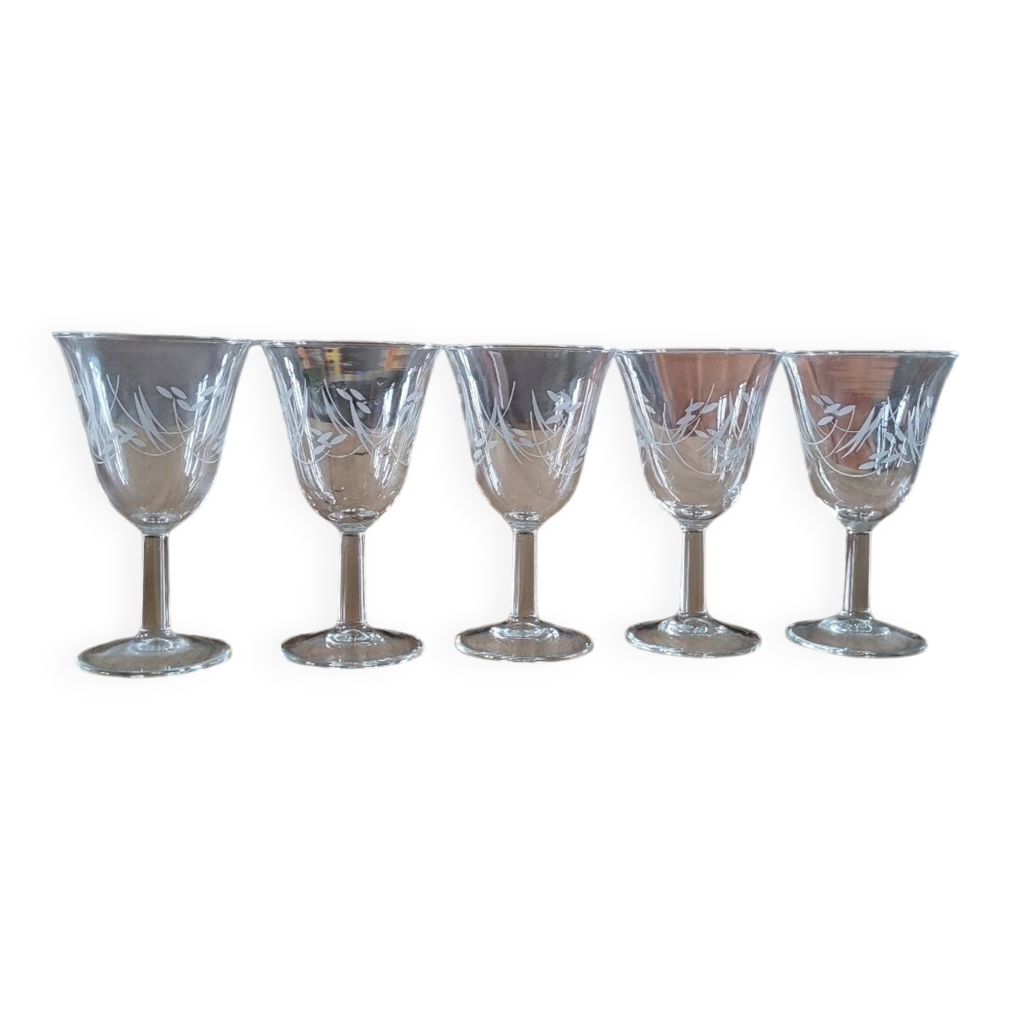 6 verres à vin vintage