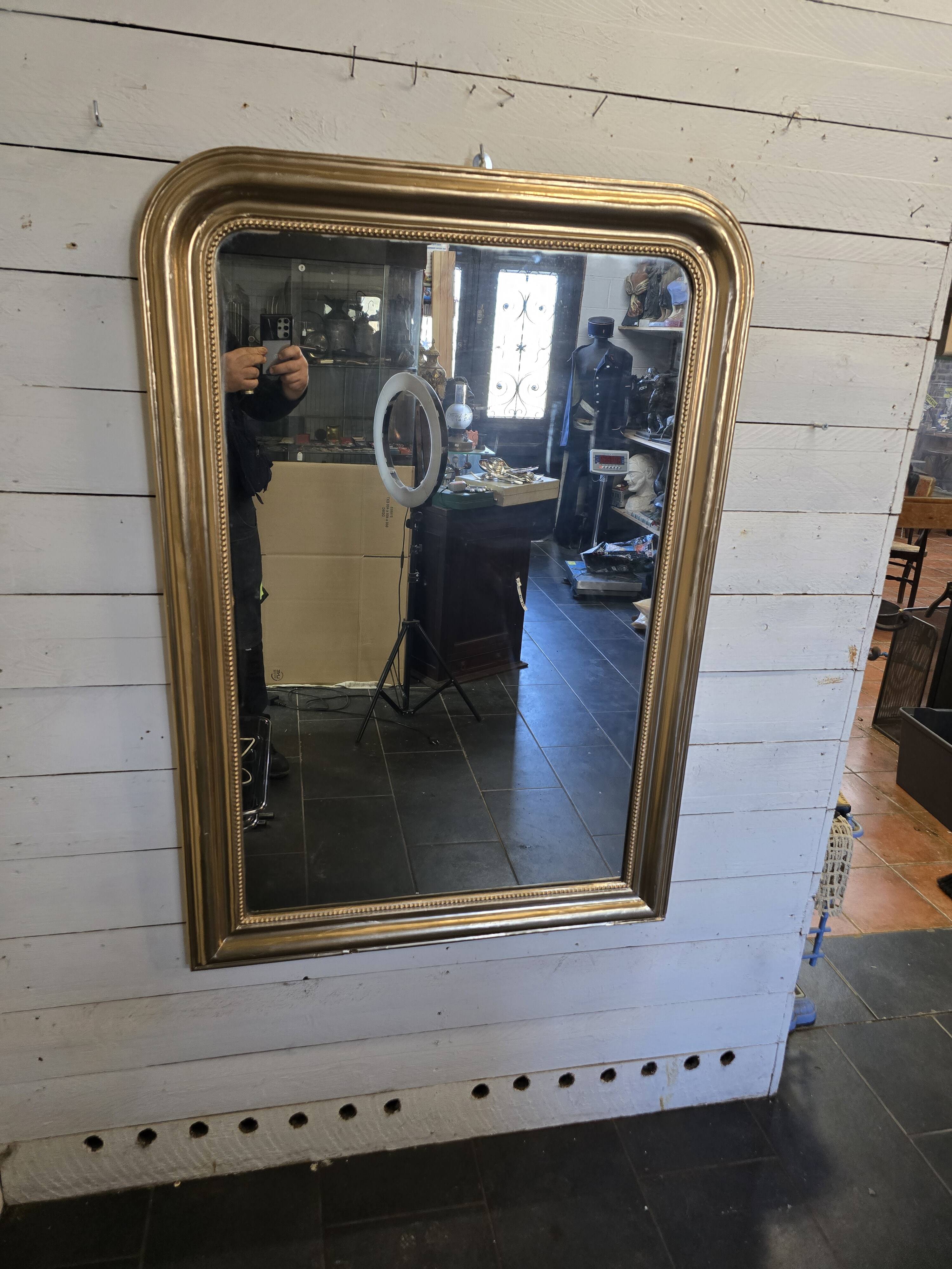 Louis Philippe style gilded mirror