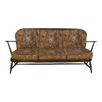 CANAPÉ EN BOIS VINTAGE DES ANNÉES 1960, DESIGNÉ PAR L. ERCOLANI POUR ERCOL