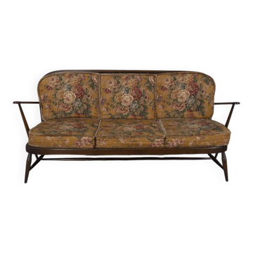 VINTAGE WOODEN SOFA FROM THE 1960S DESIGNED BY L. ERCOLANI FOR ERCOL